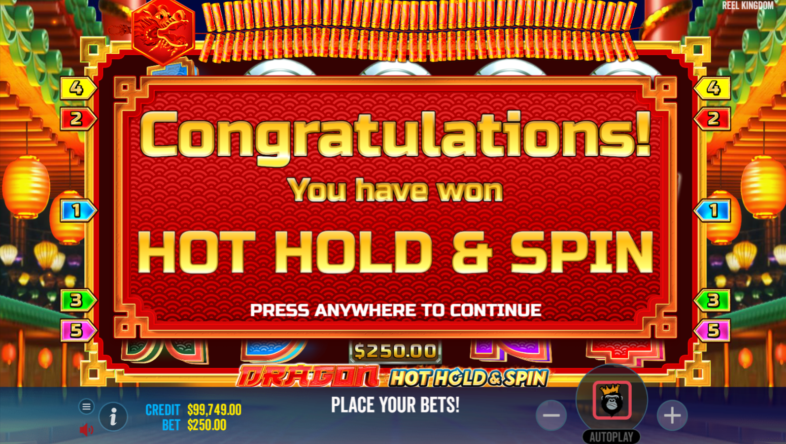 Dragon Hot Hold and Spin Game Image #2