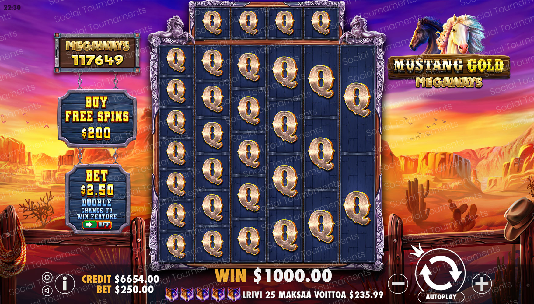 黄金野马 Megaways（Mustang Gold Megaways） Game Image #1